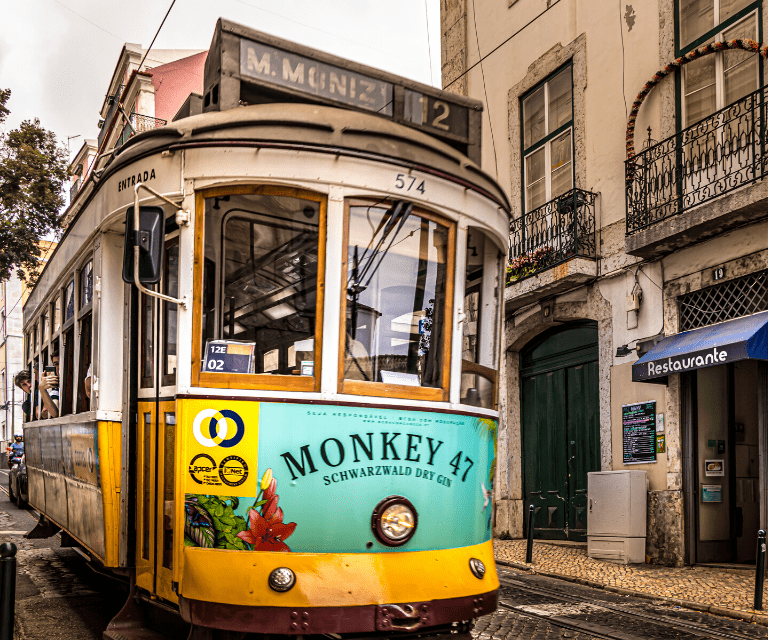 The number 28 tram, one of the symbols of the city and a must-see sight during a Lisbon city break