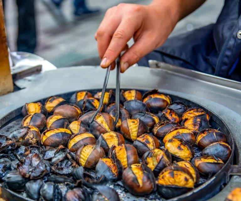 Roasted chestnuts in IStanbul