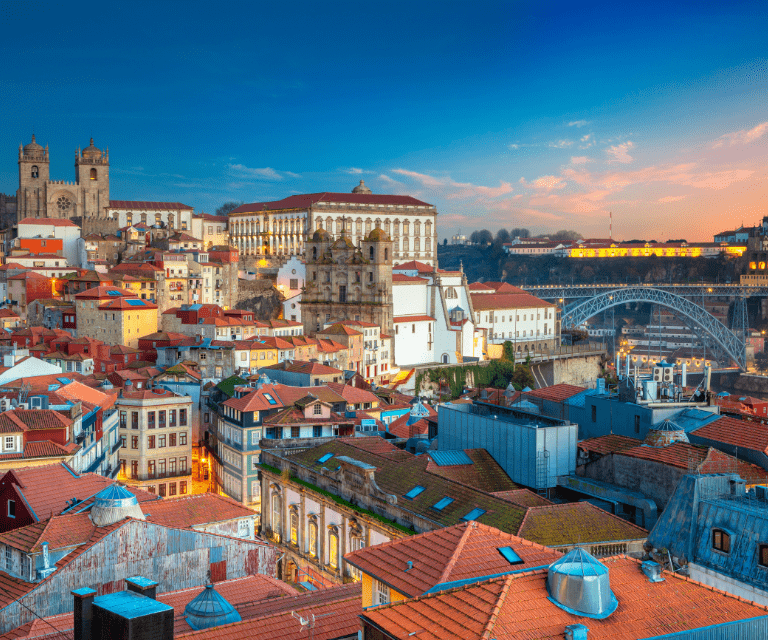 A view over the city of Porto, one of the best destinations for a Portugal city break