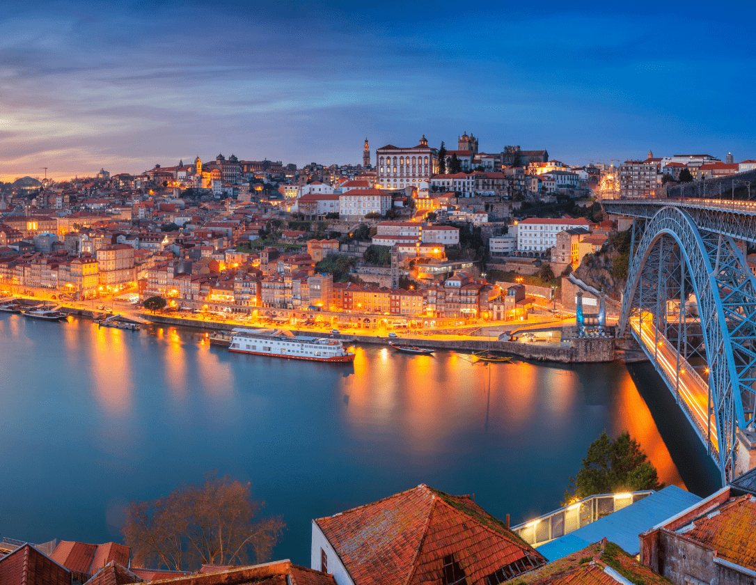 A view over the city of Porto, one of the best destinations for a Portugal city break