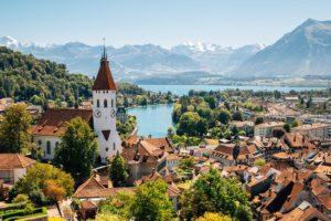 A wonderful views over a beautiful Swiss city