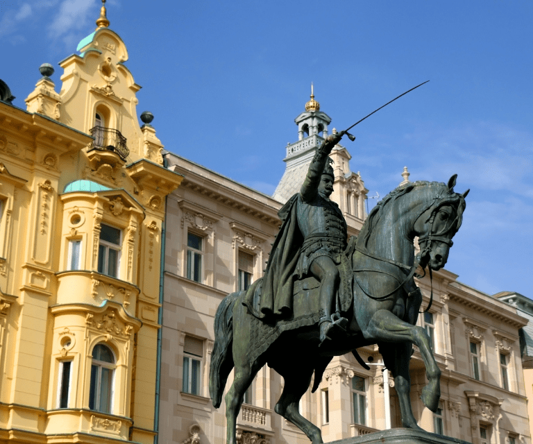 Sstatue of Ban Josip Jelacic, one of the must-see sights during a Zagreb city break