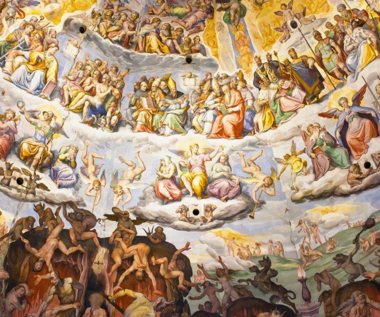 The ceiling in Duomo, Florence