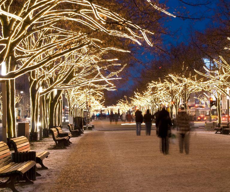 A magically decorated avenue in Berlin, a lovely sight not to miss during a Christmas break to Berlin