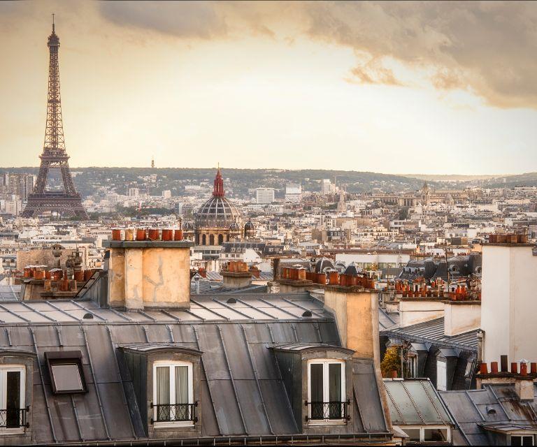 The view of Paris, an amazing destination for a city break to Europe