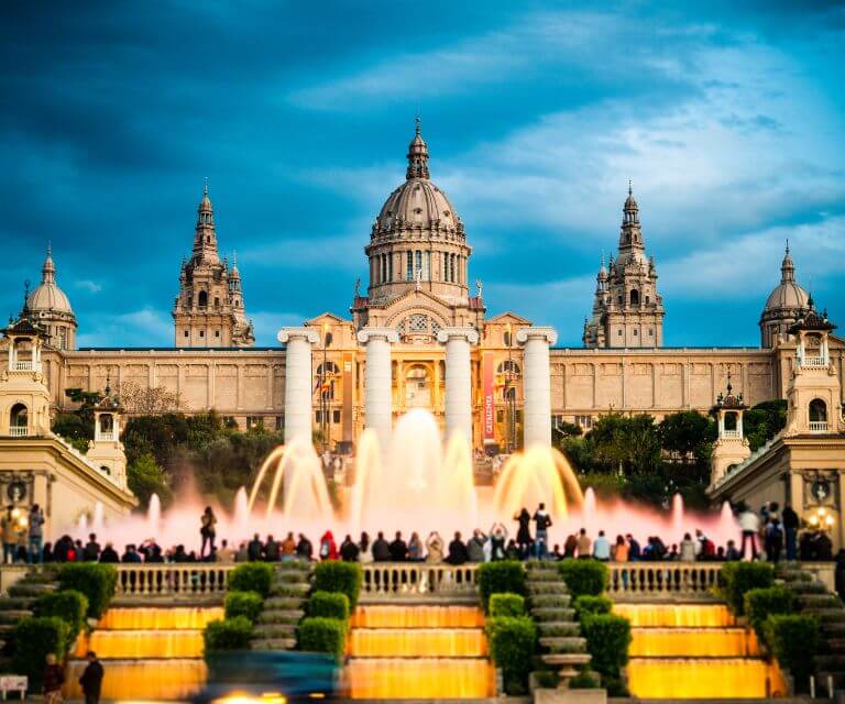 The magical fountains of Montjuic, a must-see sight on a weekend getaway to Barcelona