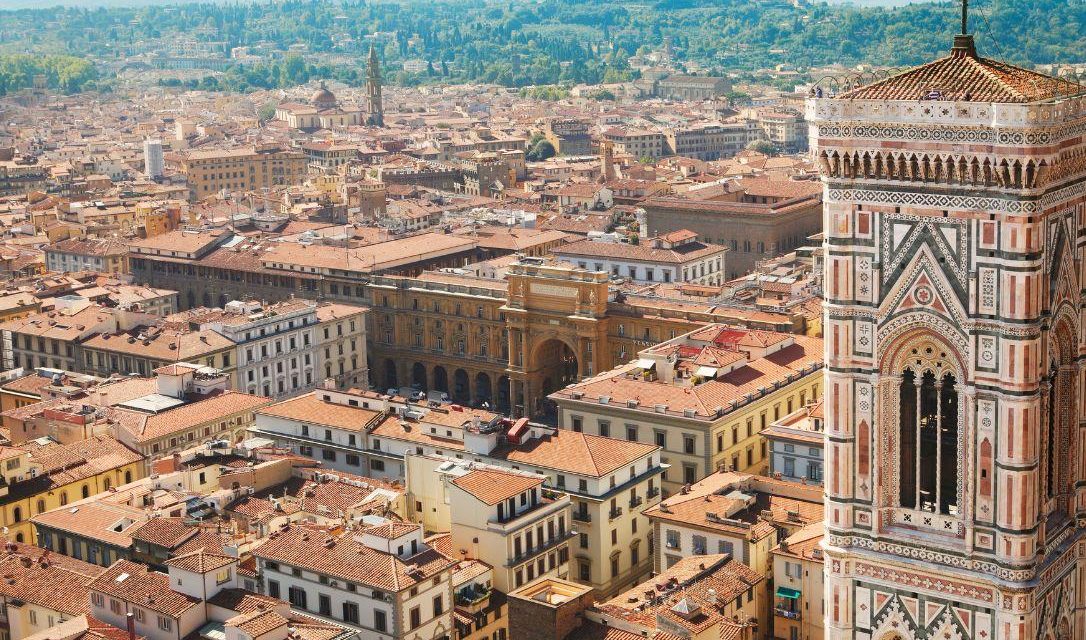 A stunning view from the Basilica di Santa Maria del Fiore, a must-see sight during a getaway to Florence