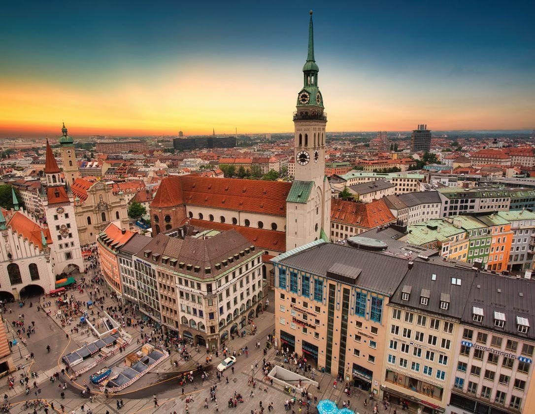 A view over Munich's main square