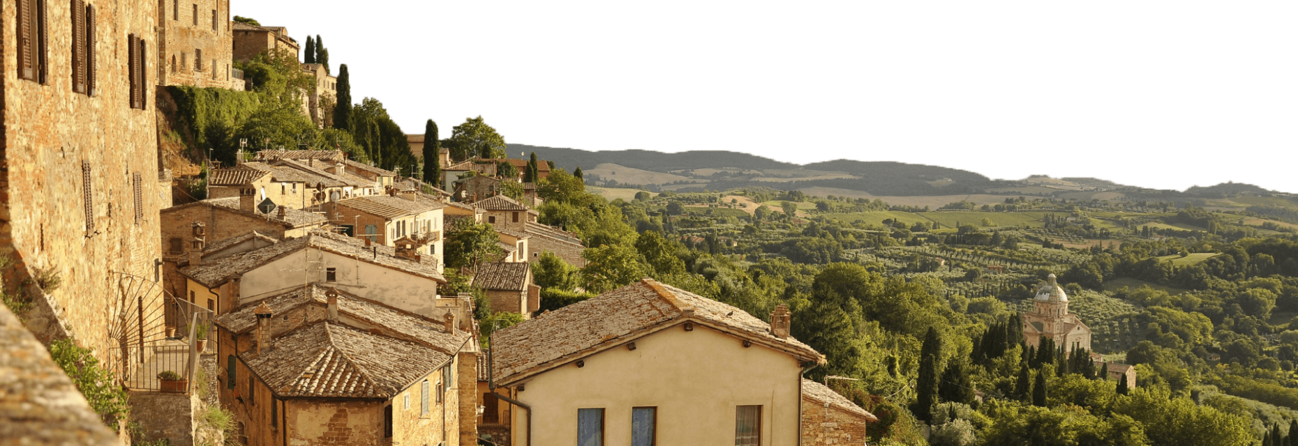 A beautiful view of village in Tuscany, a fantastic destination for a weekend break to Italy