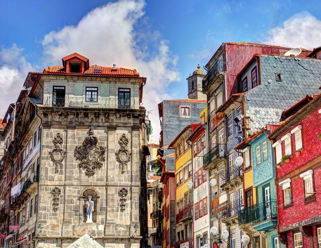 Colorful buildings in Porto, one of the best cities for a Portugal city break
