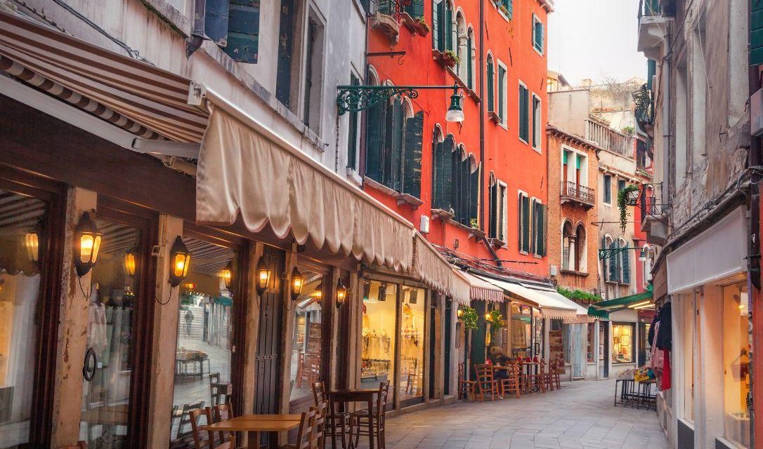 A charming old street in Venice