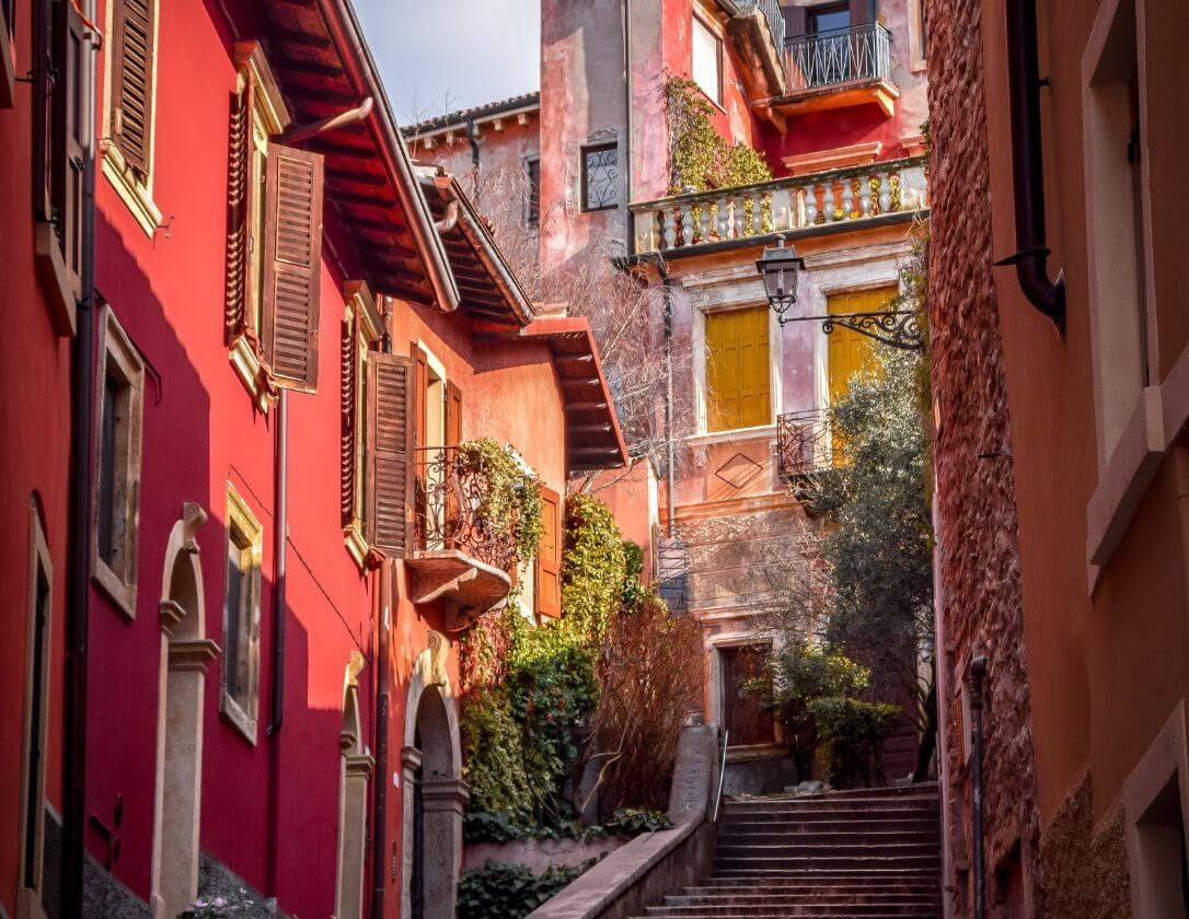 The colorful buildings of Naples, a great destination for a romantic weekend break