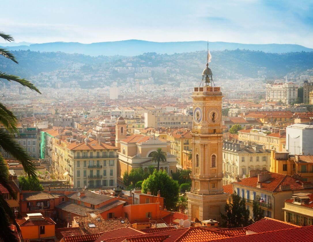 The cityscape of Nice, a great destination for a city break to France