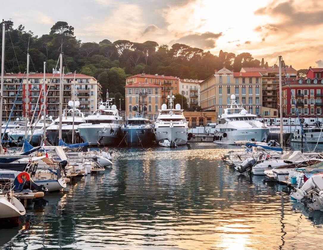 Breathtaking Nice harbour, a must-see sight suring a getaway to France