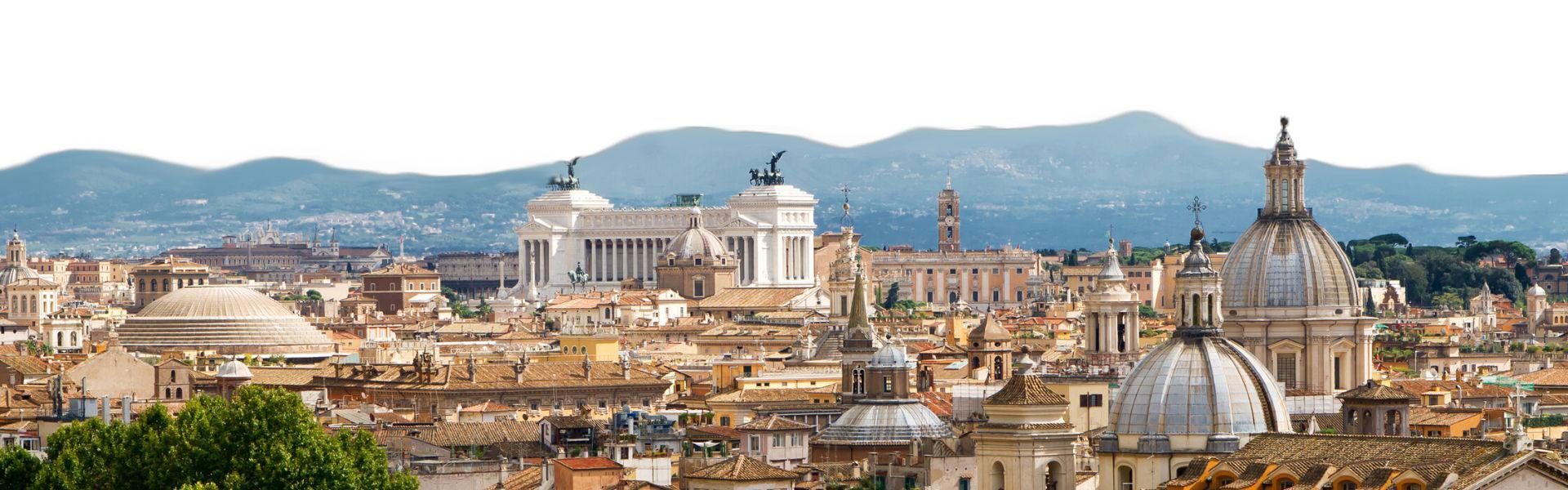 A cityscape of Rome, a perfect destination for an Italy getaway