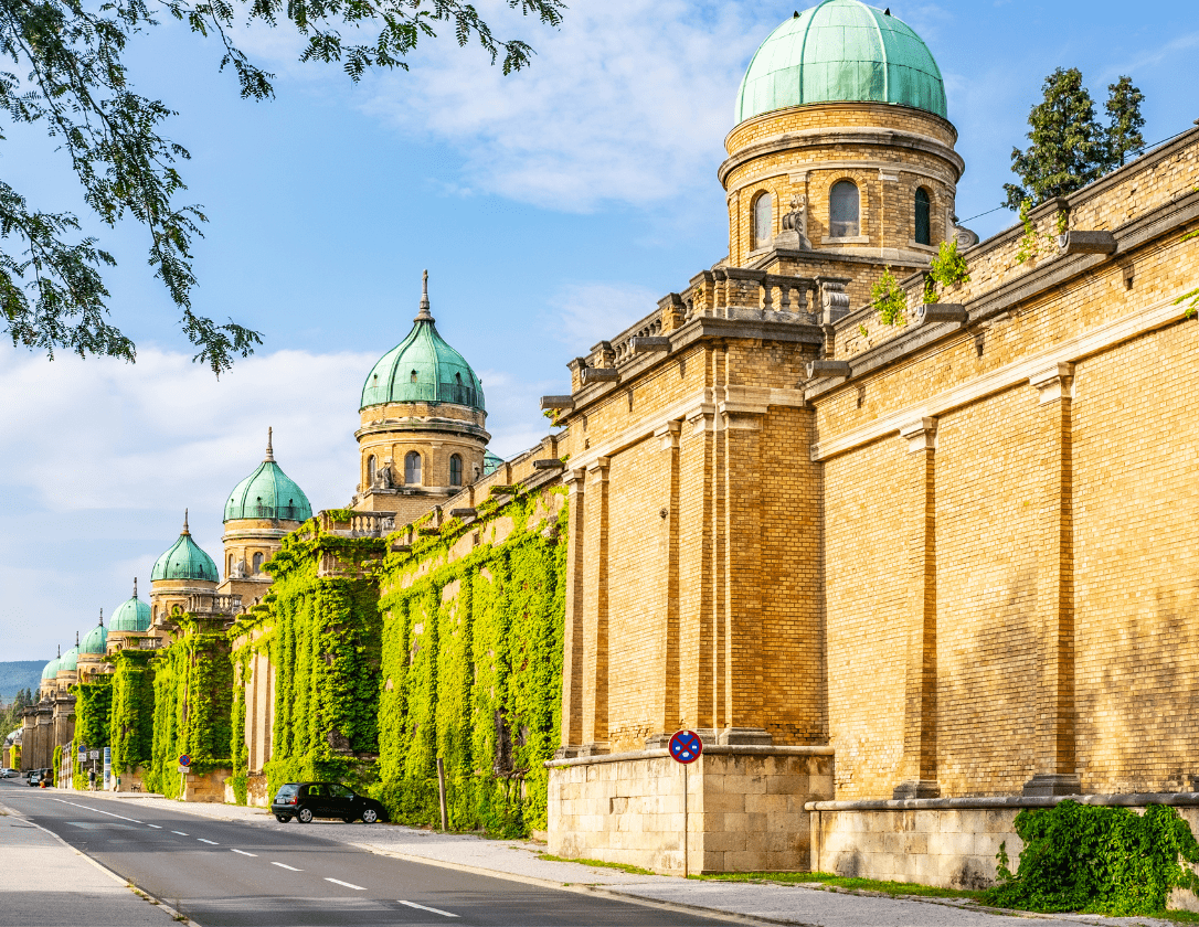 Ivy Wall and Cupolas of Mirogoj Cemetaryj, one of the must-see sights during a Zagreb getaway